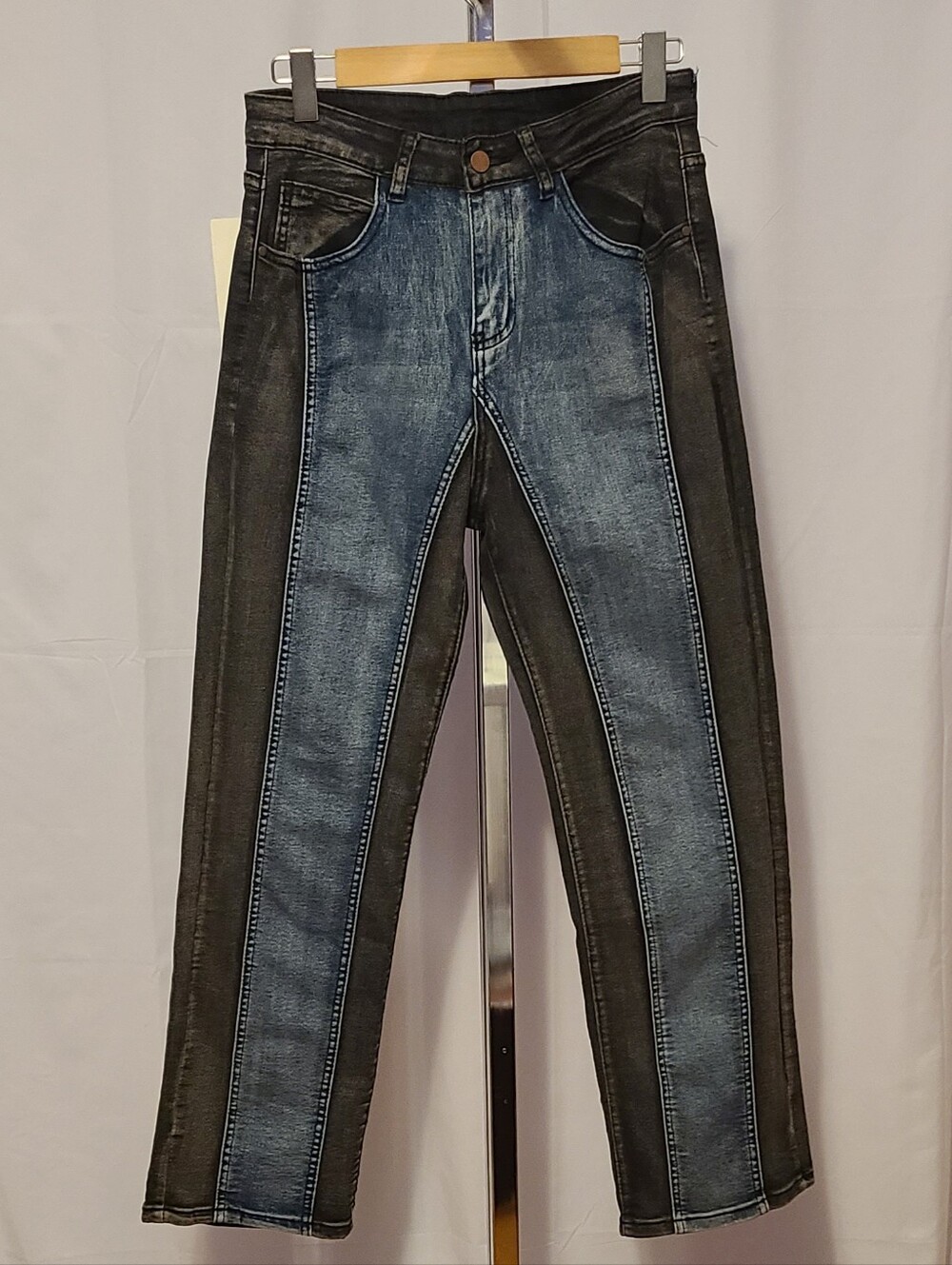 Denim Jeans Road Markings Two Colored